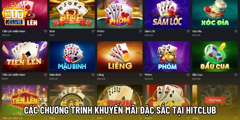 Các chương trình khuyến mãi đặc sắc tại Hitclub Các chương trình khuyến mãi đặc sắc tại Hitclub